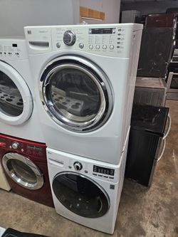 LG Front Load Heavy Duty Large Capacity Washer And Dryer.
