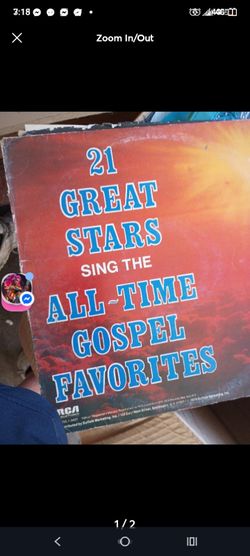 21 Great Stars Sing The All Time Gospel Favorites Vinyl Message For Shipping 