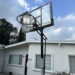 Basketball Hoop,Portable Basketball Hoop System for Outdoor, Adjustable Height 5.7-10ft 45in Backboa