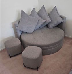 Over Sizes Barrel Couch
