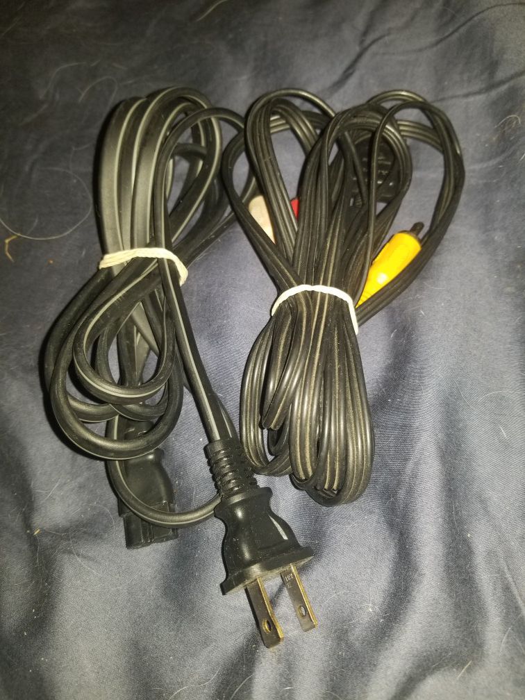 PS2 AV & PWR Cables