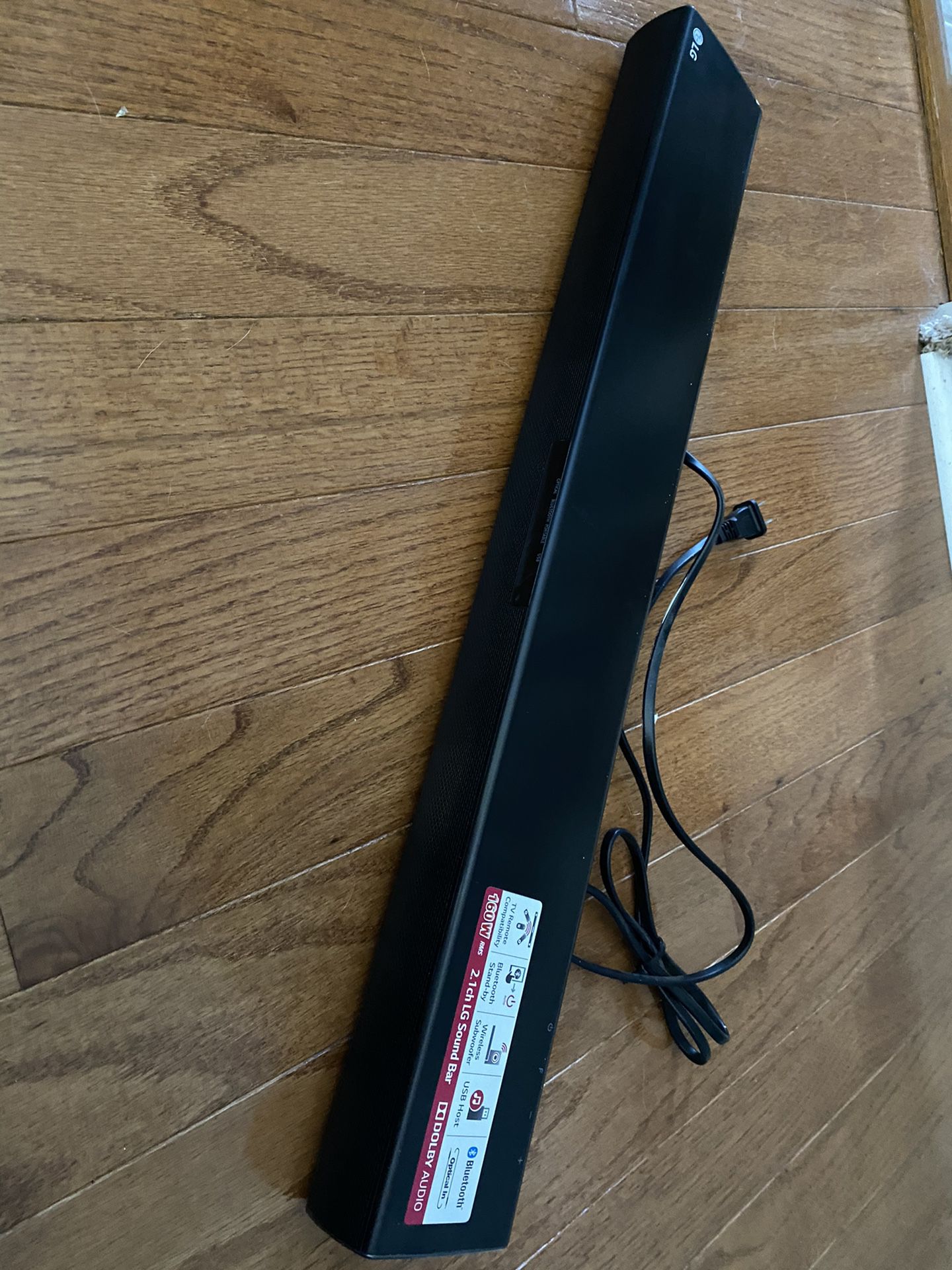 LG Sound Bar and Wireless Sub Woofer