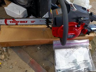 Troy built 18 in chainsaw
