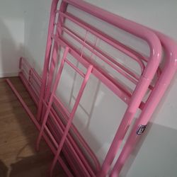 Pink Girls Bedframe With Stairs Great Condition 
