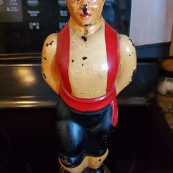 Vintage Jaquim Antonio Da Silva Painted Figural Decanter
