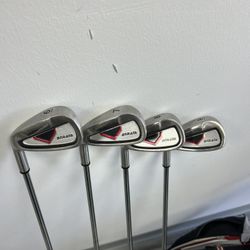 Callaway Strata Steel Shaft Left Hand Irons - 6 7 8 9 Irons Lefty Golf Club 