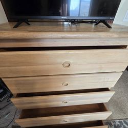 Wooden Chest Dresser Only TV AND MIRROR NOT INCLUDED
