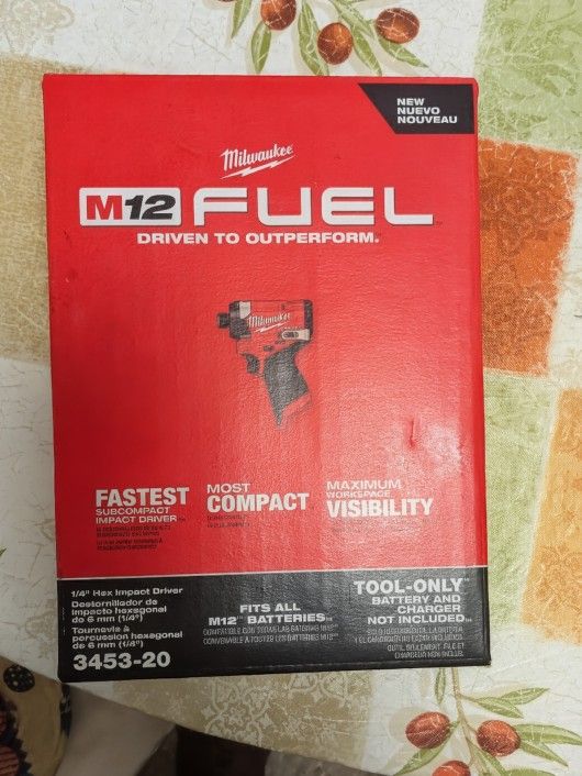 Milwaukee M12 FUEL 1/4" Hex Impact Driver (Tool-Only) - BRAND NEW & SEALED