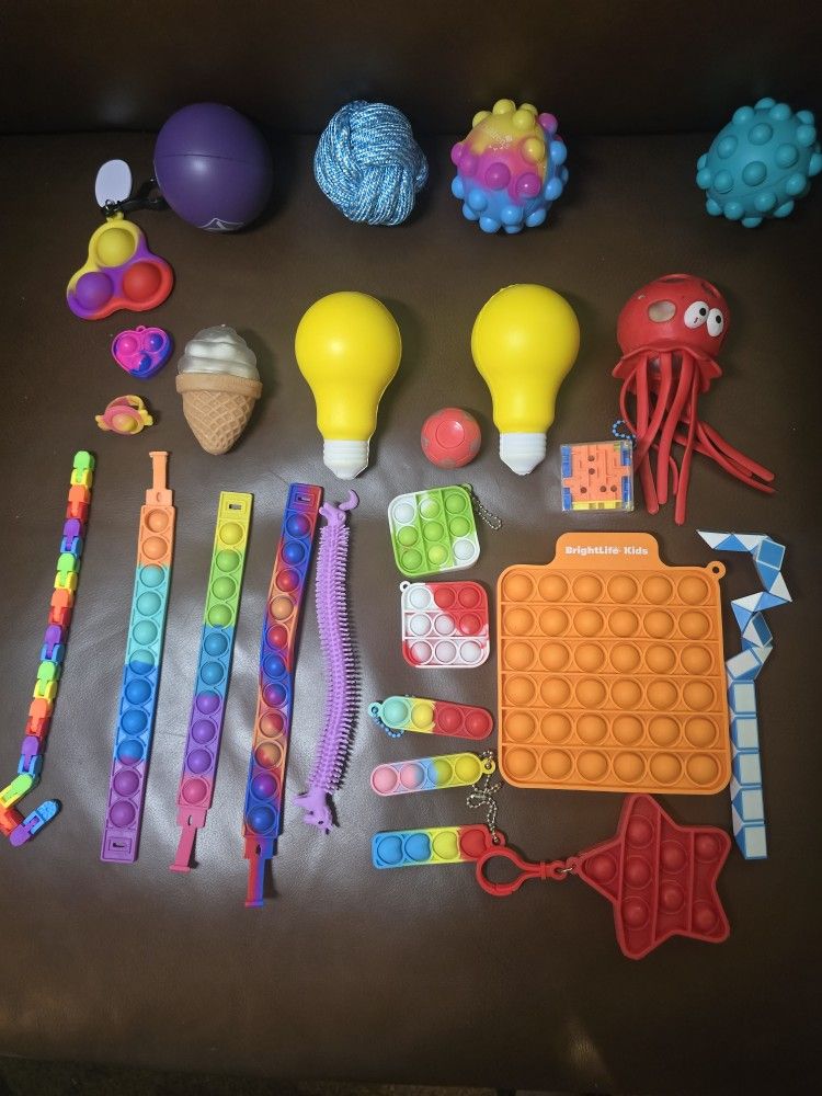 Lot Of Different Fidget Toys