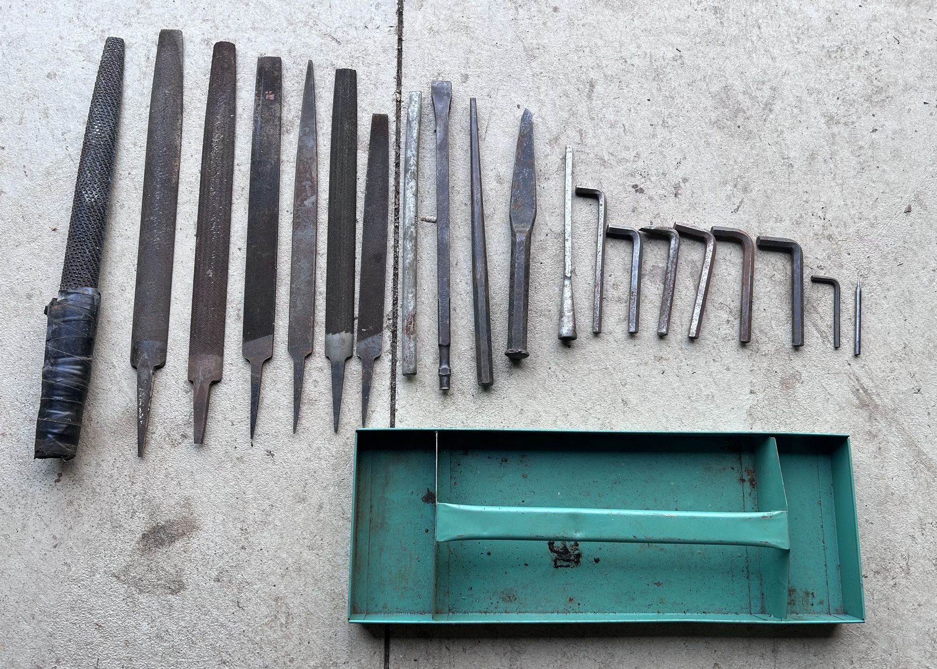 Variety Of Tools With Tool Tray