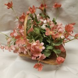 Spring Silk Floral In Basket