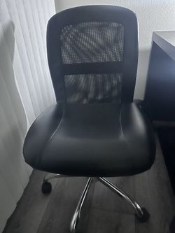 Office Chair Leather Black $40