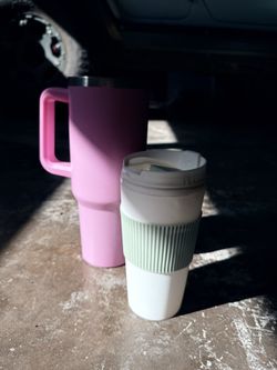 Metal Water Bottle + Coffee Cup