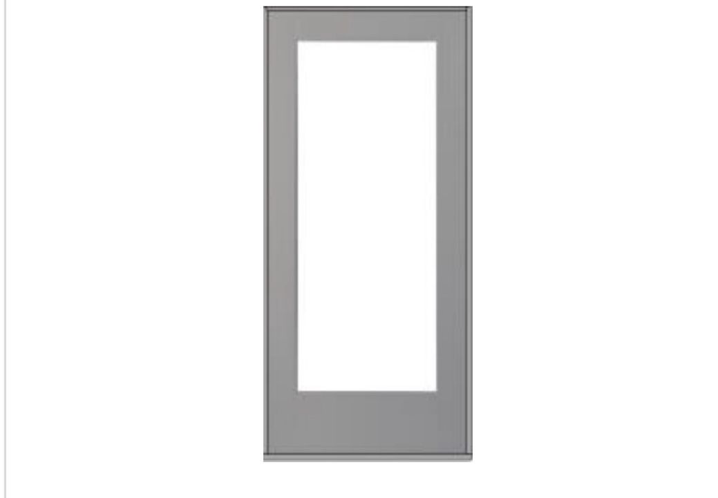 34x80 Pella Fiberglass Entry Doors Flush Glazed Full Light Blinds Between The Glass - Door Slab- *BRAND NEW IN BOX**