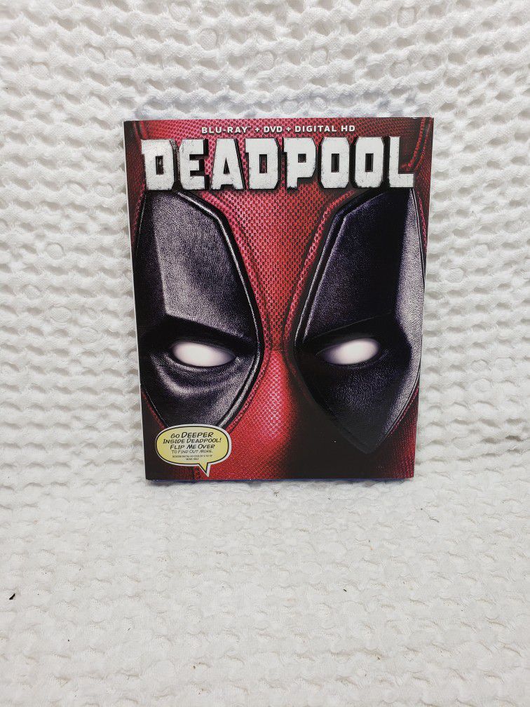 Dead pool Blu-ray & Dvd digital HD . Comes with the slip cover Rated R. Good condition and smoke free home. 
