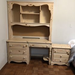 Desk And Night Stand 