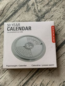50 Year Calendar Paperweight (CAL50