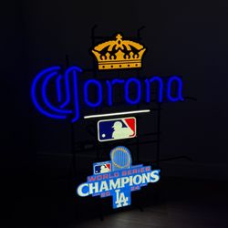 Los Angeles Dodgers Corona 2024 World Series Champions Neon Sign ⚾️🍻