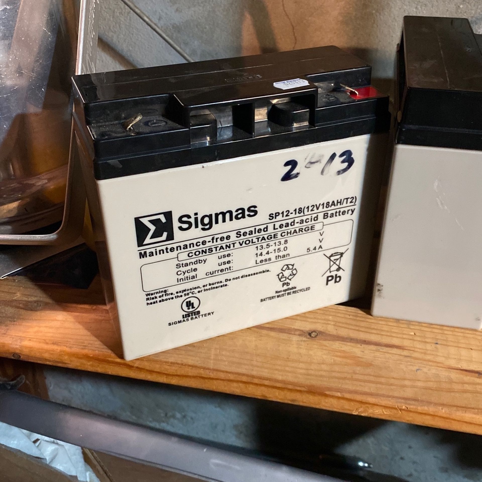 Sigmas Batteries Asking 10$ Each