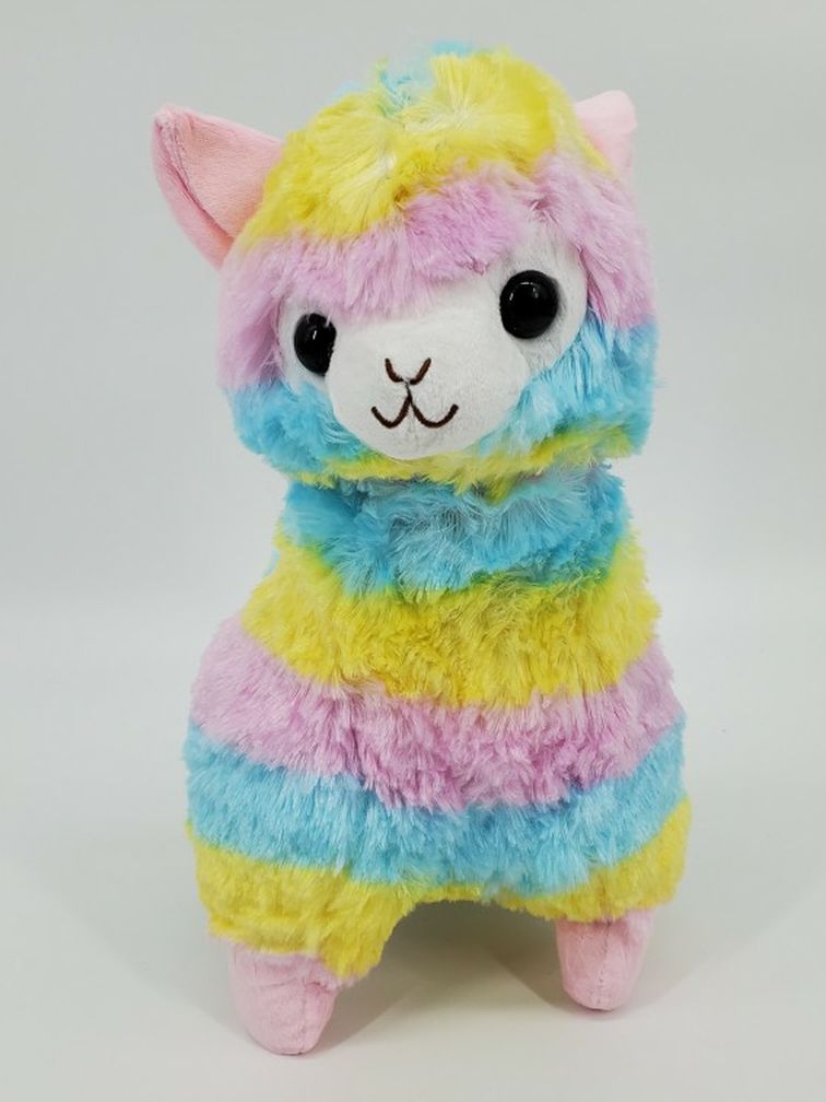 Rainbow Alpaca Plush