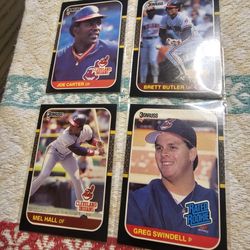 Cleveland Indians '87 Donruss Baseball Cards Lot 