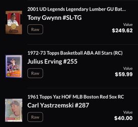 Selling Vintage Sport Cards
