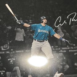 Cal Raleigh Autographed Poster