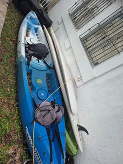Surfboards and kayaks