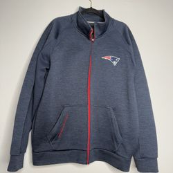 Mens Patriots Zip Up Nfl Team Apparel Hoodie Xl