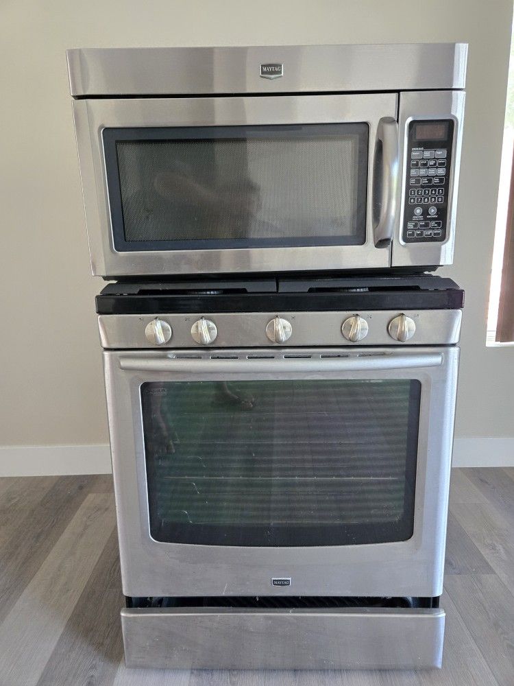 Maytag Microwave And Gas oven