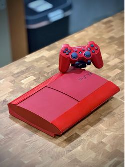 PS3 - Scarlet Red Console + Controller