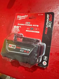 Milwaukee M18 18-Volt 5.0 Ah Lithium-Ion XC Extended Capacity Battery pack