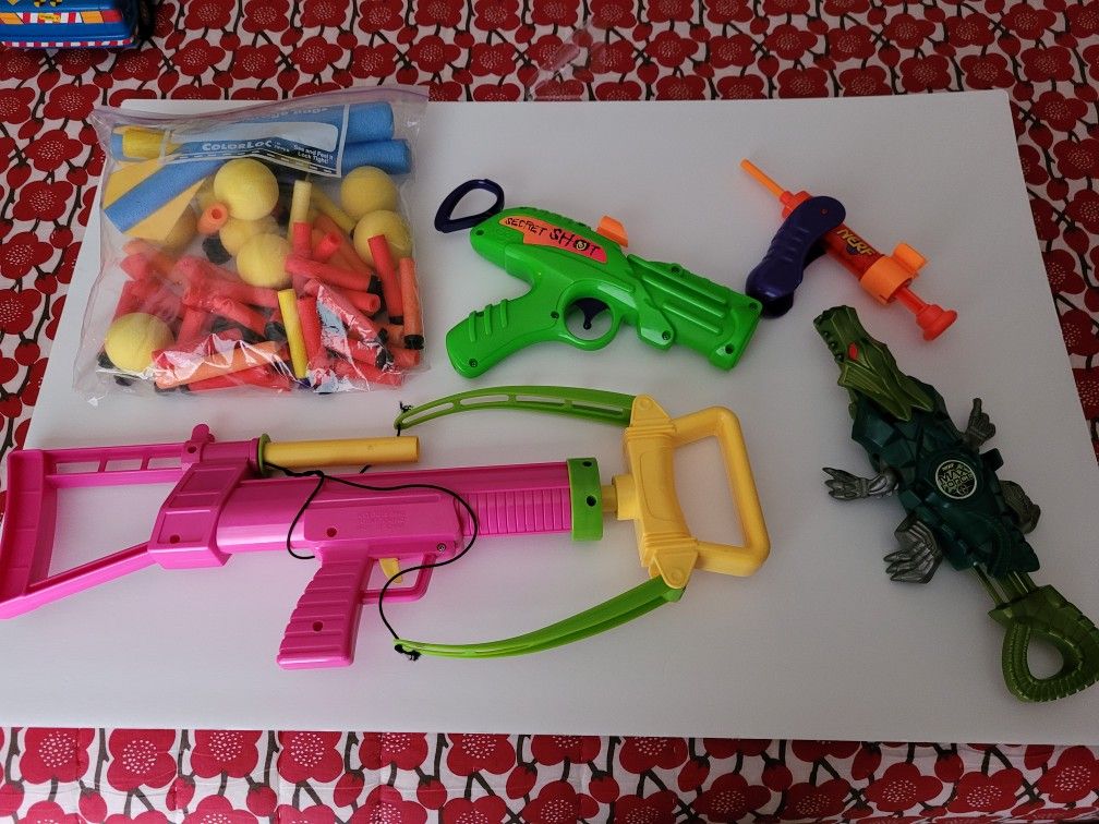 Vintage NERF Guns and Darts