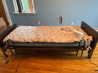 Drive Full Electric Hospital Bed with Air Pressure Mattress & Remote