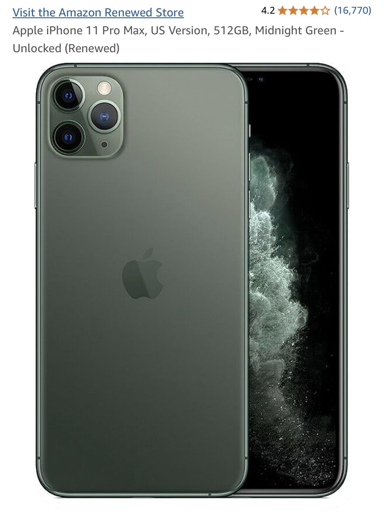 iPhone 11 ProMax Unlocked Refurbished