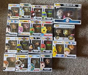 Pop figures look at disruption