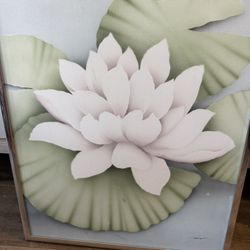 White Lotus flower Style Of Georgia O’keeffe