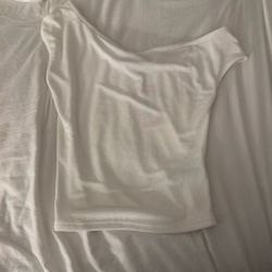 edikted asymmetrical top white 