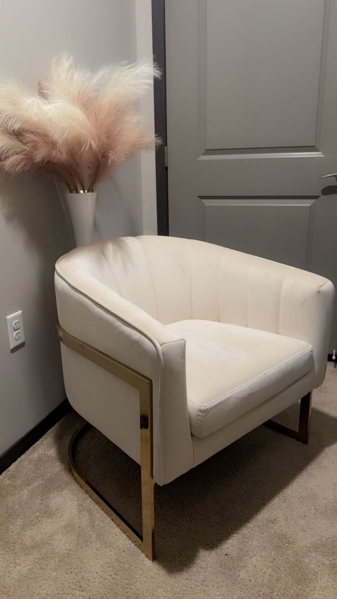 2 Cream Accent chairs