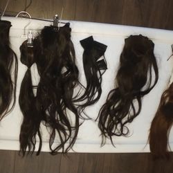 100% Real Human Hair Track Pieces
