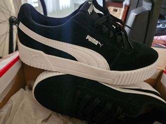 Puma Black Suede Platform Sneakers