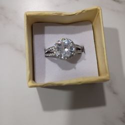 Anillos Nuevos Bañados En Plata  925  Número. 6 