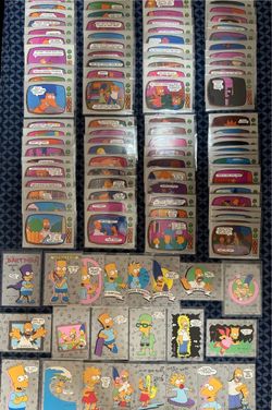 1990 Topps The Simpsons Series 1 complete set with stickers