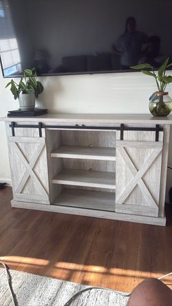 Barn door Tv stand