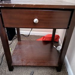 Bedside/End Table With 2 Plugs 🔌 & 2 USB Ports!!