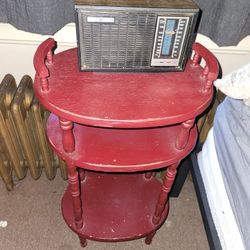 Vintage 1960s Phone Table 
