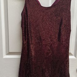 Nicole Miller burgundy sequin mini sleeveless dress Nicole Miller