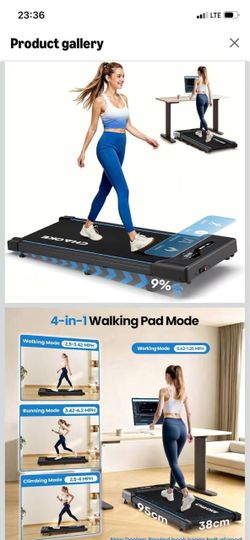 Walking Pad Treadmill for Home, 6.2MPH Under Desk Walking Pad with 9% Incline for Office Small Spaces, 2.75HP Quiet Running Machines, Remote Control, 
