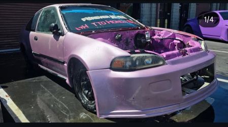 Ej1 drag front end 3  piece fiiber glass honda civic