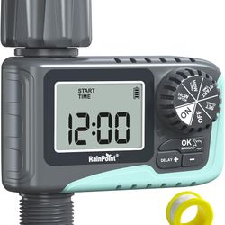 RAINPOINT Sprinkler Timer One Zone for Yard Outdoor Watering, 1 Zone